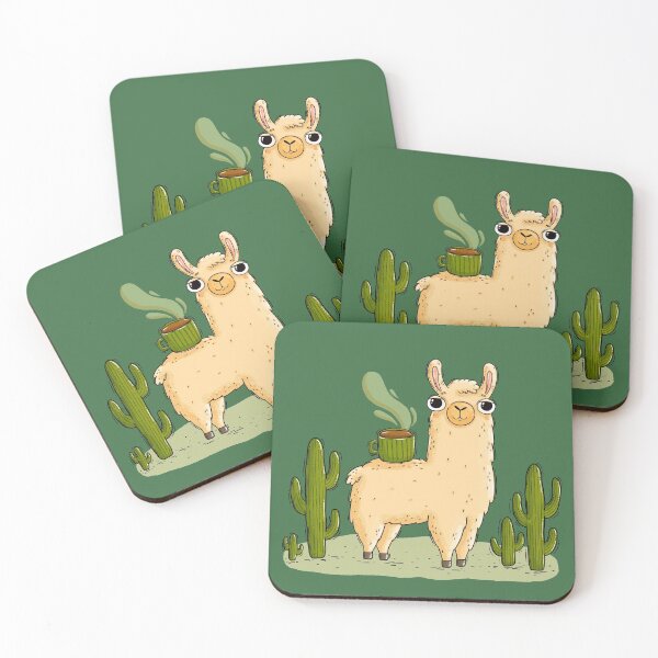 Item preview, Llama and cactuses designed and sold by taniasamoshkina.