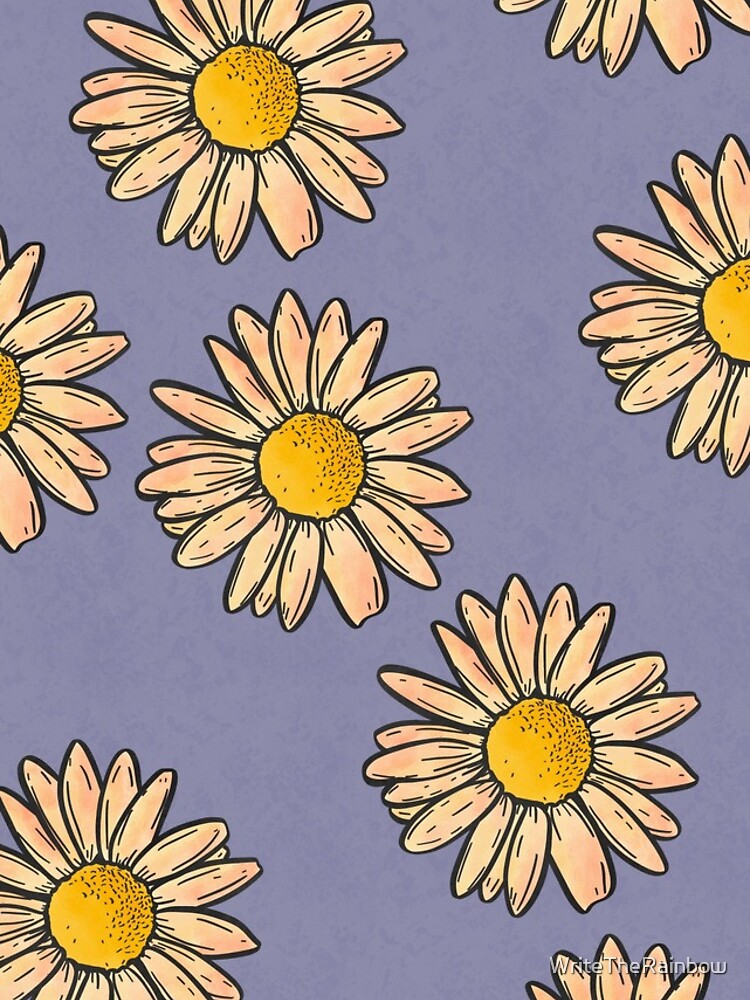 Thumbnail 5 of 5, iPhone Case, Lavender Daisies Springtime Pattern designed and sold by WriteTheRainbow.