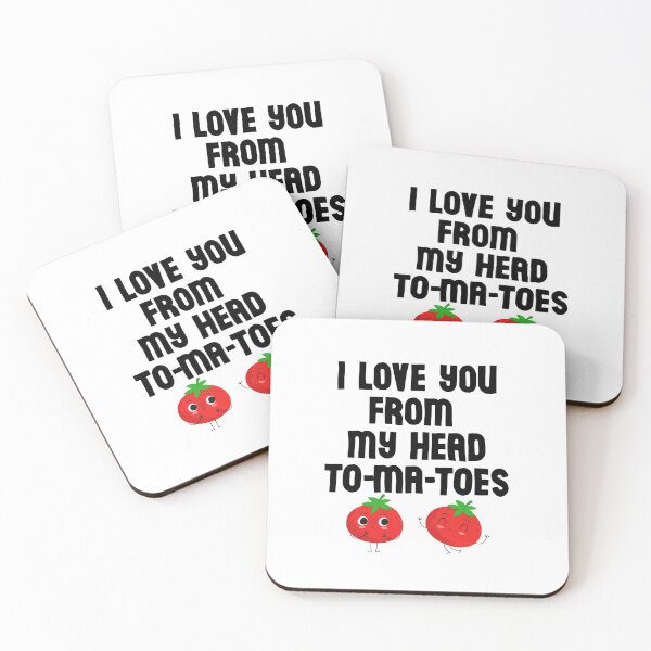 Item preview, I love you from my head tomatoes, lovely cute I love you shirt designed and sold by Th3 Merch.