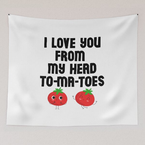 Item preview, I love you from my head tomatoes, lovely cute I love you shirt designed and sold by Th3 Merch.
