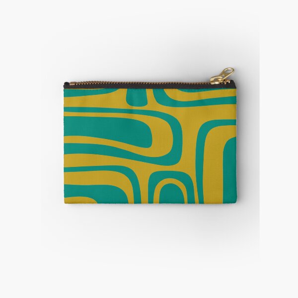 Item preview, Palm Springs Retro Midcentury Modern Abstract Pattern in Mid Mod Turquoise Teal and Mustard designed and sold by kierkegaard.