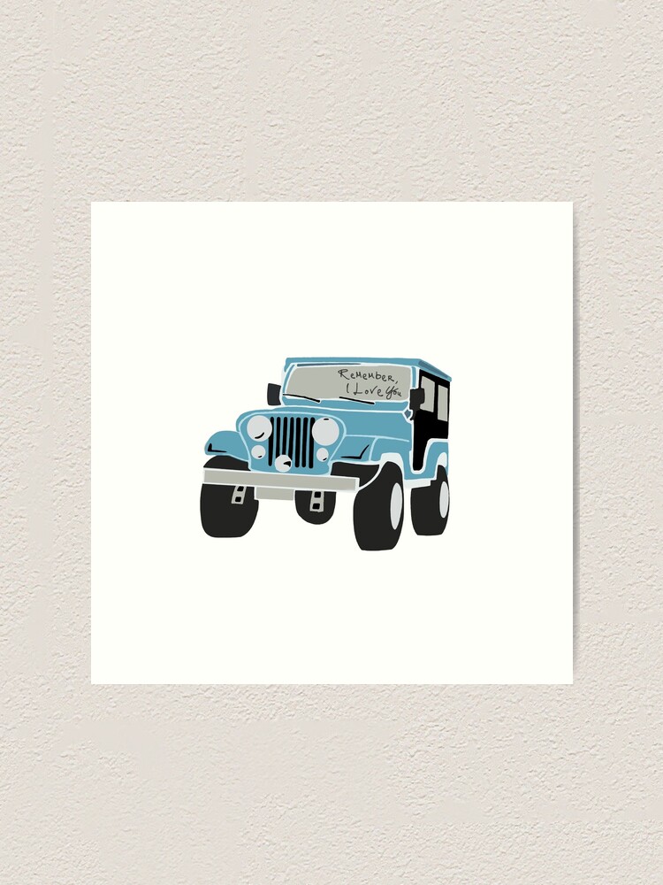 Stiles Jeep Art Print By Laurenpagliccia Redbubble