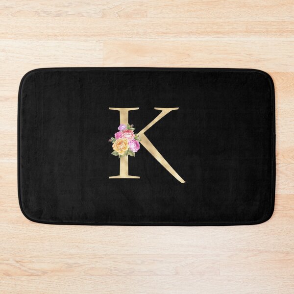 Item preview, Gold Letter K  With Garden Flowers | Floral Wedding Letters designed and sold by SerendipityNow.