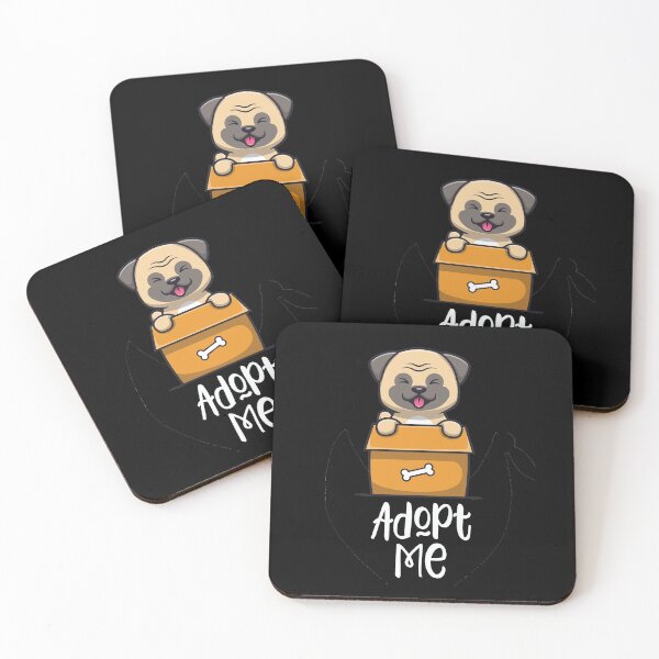 Item preview, Adopt Me | Would you adopt this adorable dog? | Adopt a pet designed and sold by Giovanni's  Brown Quotes.