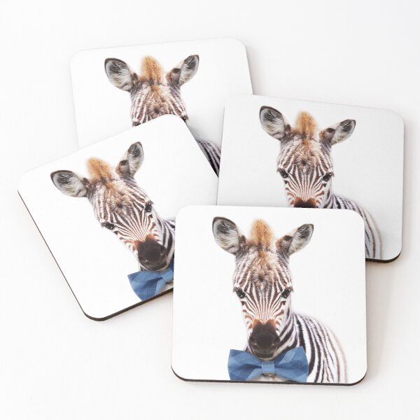 Item preview, Baby Zebra With Bow Tie, Baby Animals Art Print by Synplus designed and sold by synplus.
