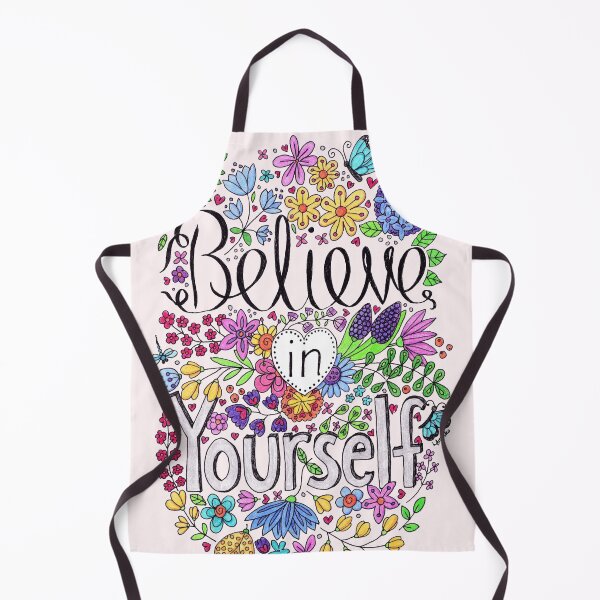 Item preview, Believe In Yourself Floral Inspirational Quote designed and sold by LouiseFranksArt.