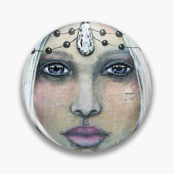 Goals Warrior Woman Pin