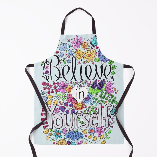 Item preview, Believe In Yourself Floral Inspirational Quote designed and sold by LouiseFranksArt.
