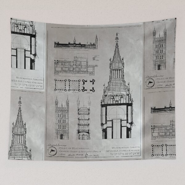 Item preview, Palace of Westminster Architecture Plans [A] designed and sold by T44BluePrints.