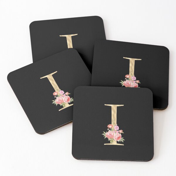 Item preview, Gold Letter I  With Garden Flowers | Floral Wedding Letters designed and sold by SerendipityNow.