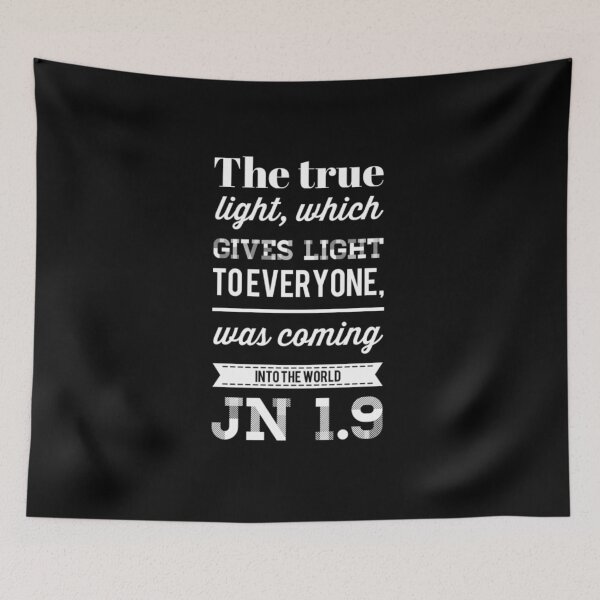 Item preview, The true light was coming into the world. John 1:9 designed and sold by AndArte.