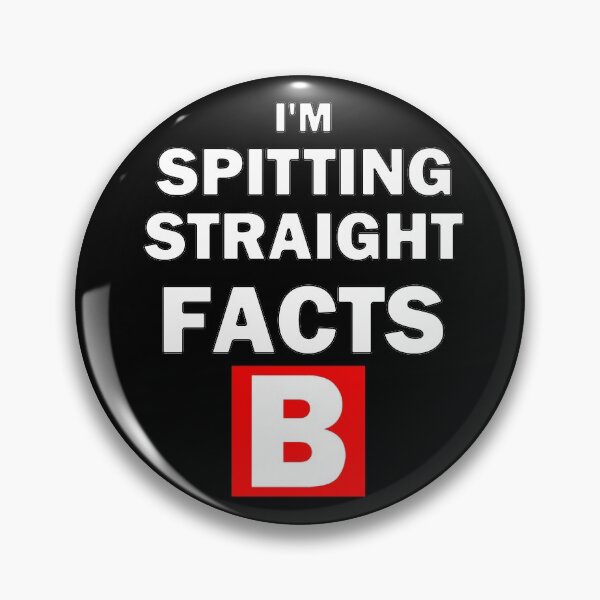 Item preview, I'm Spitting Straight Facts B White Text  designed and sold by bebopboop.