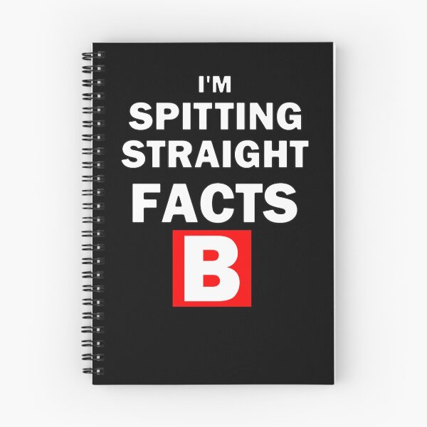 Item preview, I'm Spitting Straight Facts B White Text  designed and sold by bebopboop.