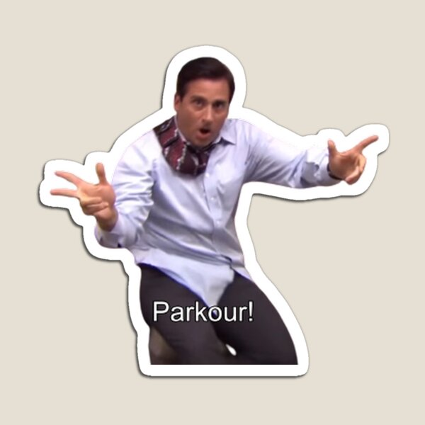 Item preview, Michael Parkour! Der Büroaufkleber designed and sold by TyWoody02.