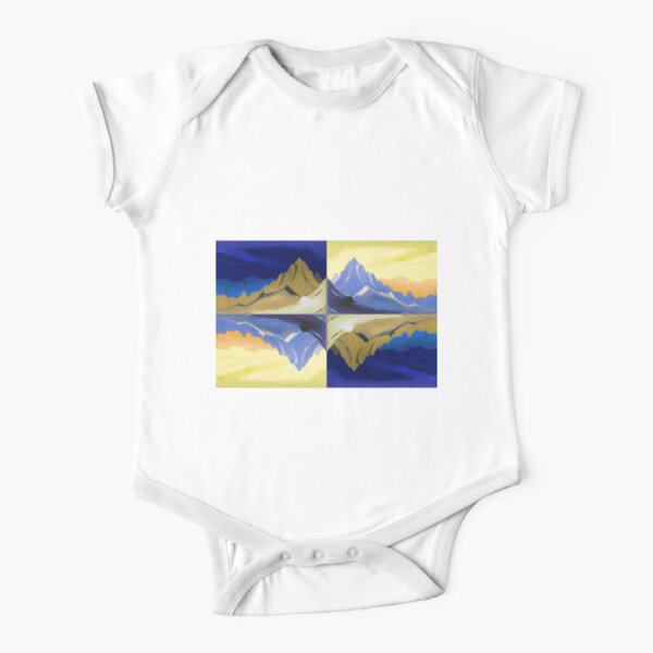 Fantasy on the Himalayas (Sonata overhead paint) Nicholas Roerich Painting Short Sleeve Baby One-Piece