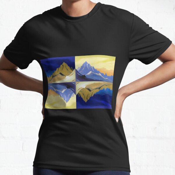 Fantasy on the Himalayas (Sonata overhead paint) Nicholas Roerich Painting Active T-Shirt
