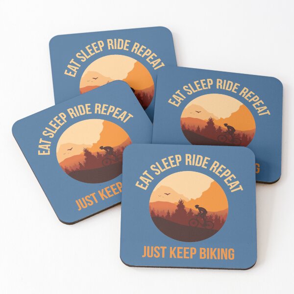Item preview, Just Keep Biking, Eat Sleep Ride Repeat designed and sold by RRiDesigns.