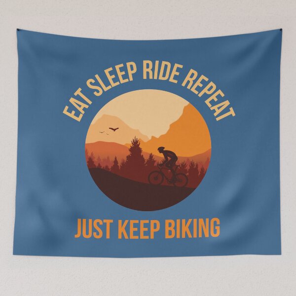 Item preview, Just Keep Biking, Eat Sleep Ride Repeat designed and sold by RRiDesigns.