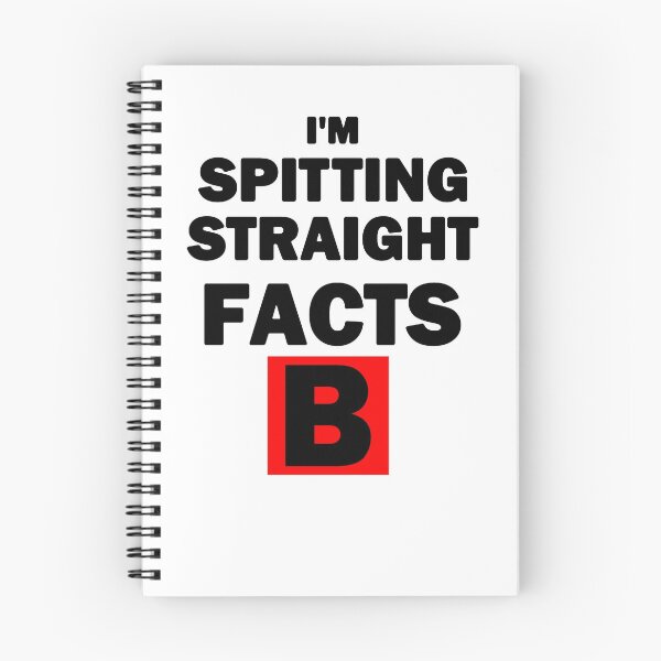 Item preview, I'm Spitting Straight Facts B Black Text  designed and sold by bebopboop.