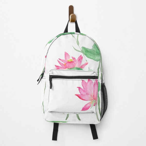 Item preview, pink lotus flowers watercolor designed and sold by ColorandColor.