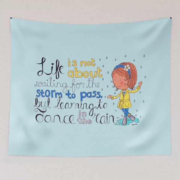 Item preview, Learning to Dance in the Rain designed and sold by LouiseFranksArt.