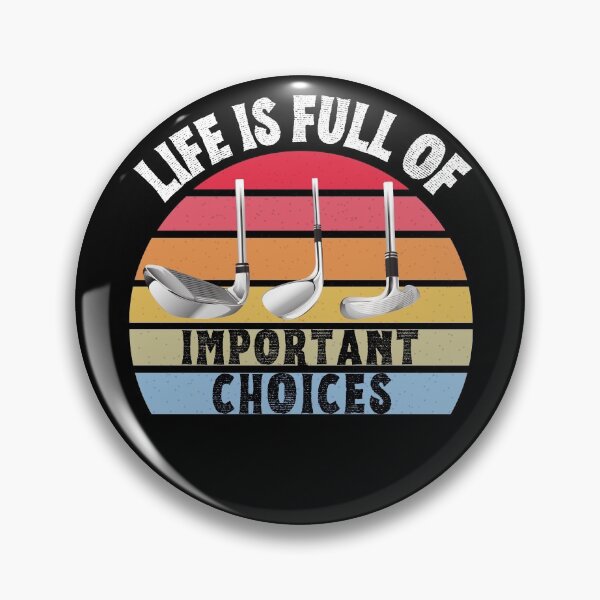 Item preview, Life is full of Important Choices,Golf player gifts, Vintage Sunset Design for Golf players designed and sold by AmazingEcraft.