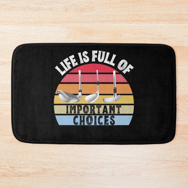 Item preview, Life is full of Important Choices,Golf player gifts, Vintage Sunset Design for Golf players designed and sold by AmazingEcraft.