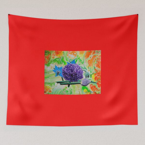 Item preview, Chive Borage Splash  designed and sold by Rina Arling.