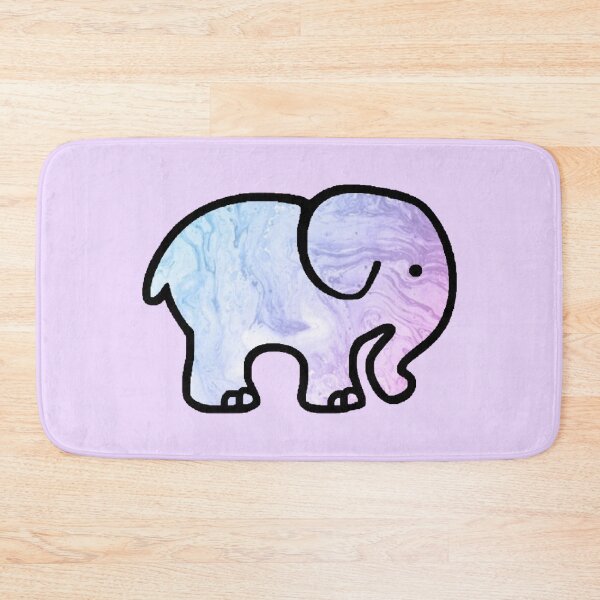 Item preview, Purple blue marble elephant designed and sold by Als10806.