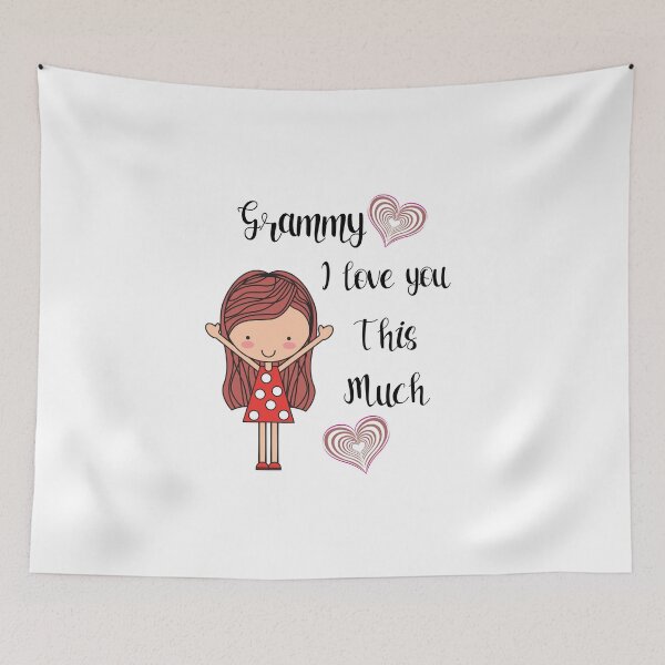 Item preview, Grammy I Love You This Much Hearts Gift for Grandmother designed and sold by BlossomSky.