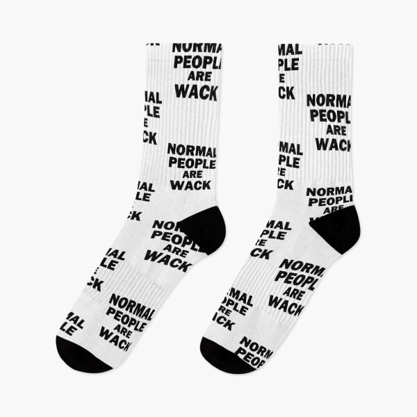 Item preview, Normal People Are Wack Black Text designed and sold by bebopboop.