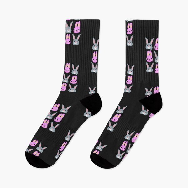 Item preview, Cute Lucky Bunny Rabbit Pattern Grey and Pink designed and sold by FazCreations.