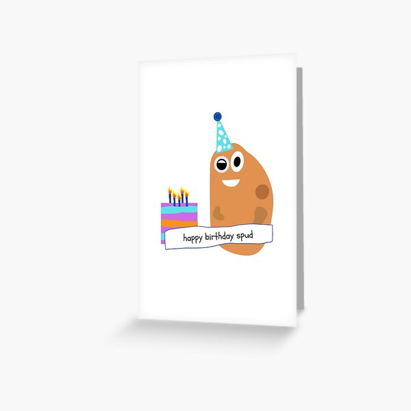 happy birthday spud Greeting Card