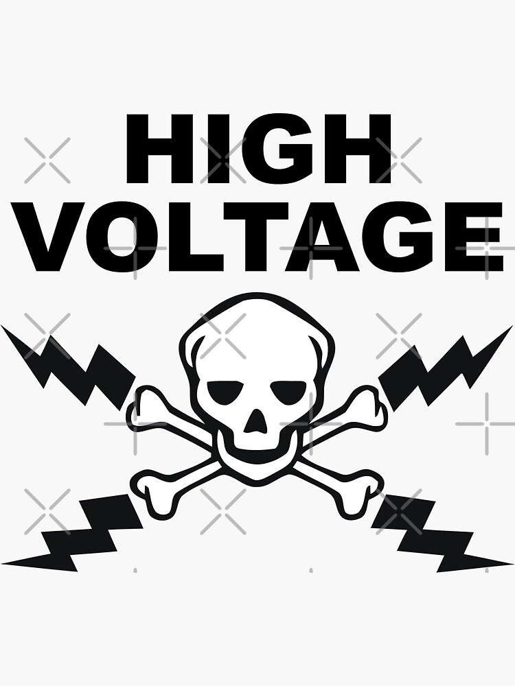&ldquo;High Voltage&rdquo; Sticker by cpinteractive | Redbubble
