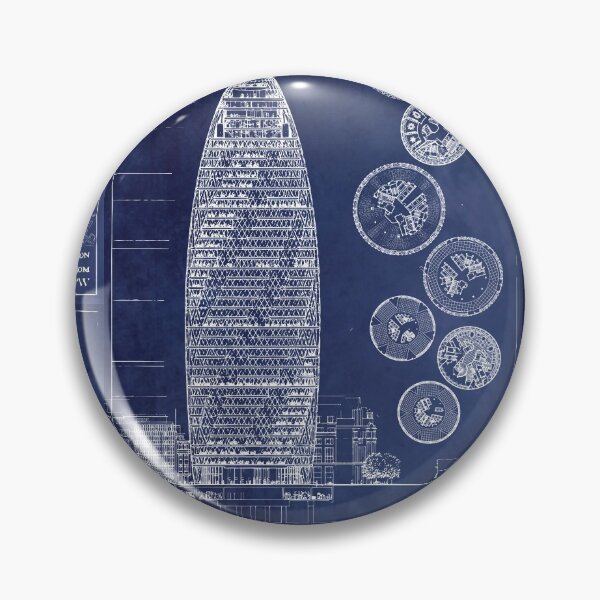 Item preview, 30 St Mary Axe Architecture Blueprint [A] designed and sold by T44BluePrints.