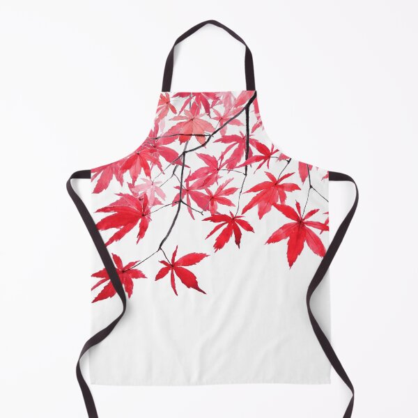 Item preview, red maple leaves watercolor painting 2 designed and sold by ColorandColor.