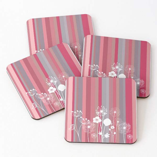 Item preview, Wildflowers on Bayadere Stripes designed and sold by squishyrainbow.