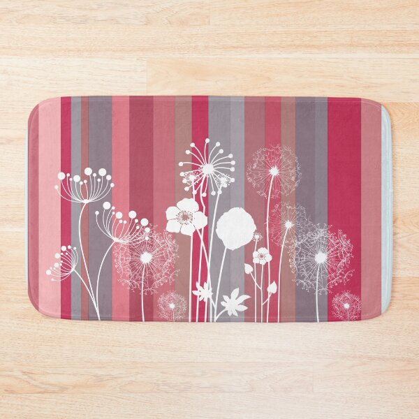 Item preview, Wildflowers on Bayadere Stripes designed and sold by squishyrainbow.