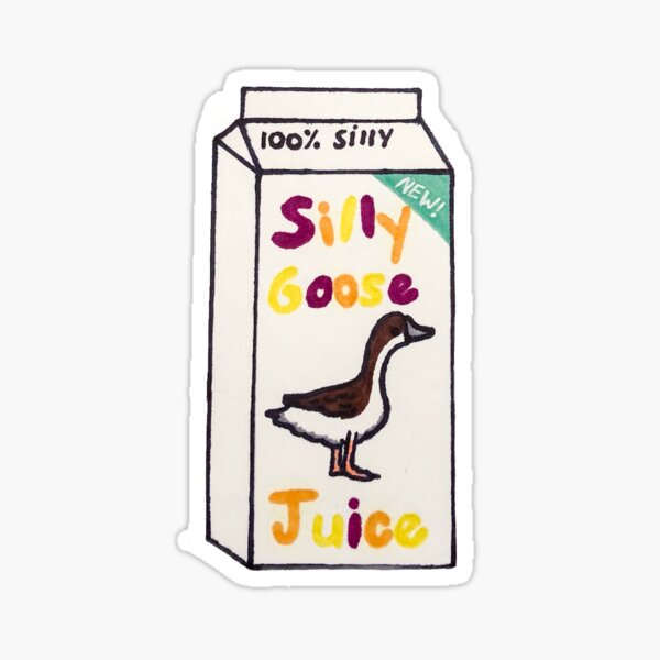 Silly Goose, Funny Stickers, Hello I'm A Silly Goose, Laptop Stickers 