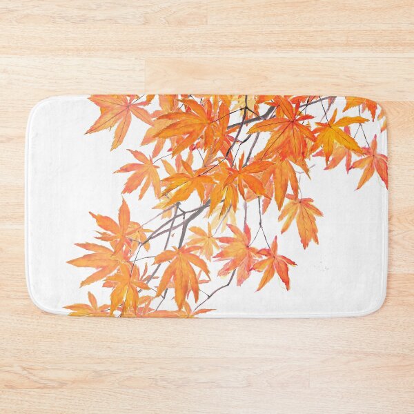 Item preview, yellow orange maple leaves 2 designed and sold by ColorandColor.