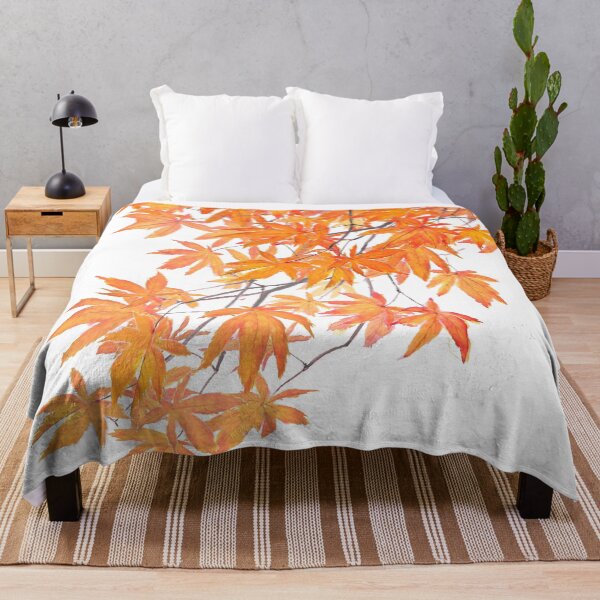 Item preview, yellow orange maple leaves 2 designed and sold by ColorandColor.