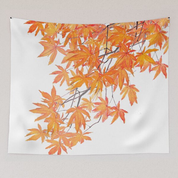 Item preview, yellow orange maple leaves 2 designed and sold by ColorandColor.