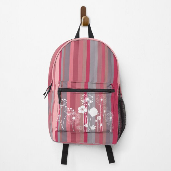 Item preview, Wildflowers on Bayadere Stripes designed and sold by squishyrainbow.