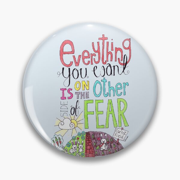 Item preview, Everything You Want Is On The Other Side Of Fear designed and sold by LouiseFranksArt.