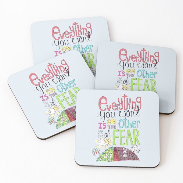 Item preview, Everything You Want Is On The Other Side Of Fear designed and sold by LouiseFranksArt.