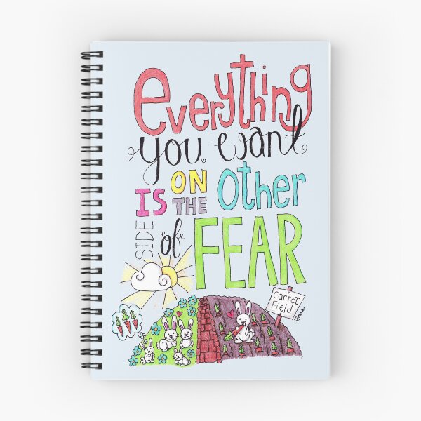 Item preview, Everything You Want Is On The Other Side Of Fear designed and sold by LouiseFranksArt.