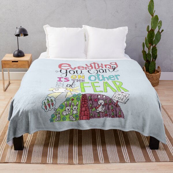 Item preview, Everything You Want Is On The Other Side Of Fear designed and sold by LouiseFranksArt.
