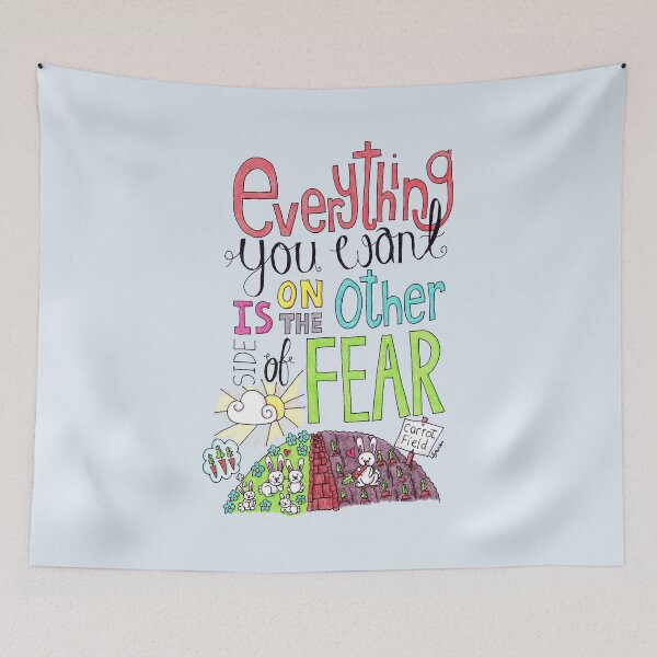 Item preview, Everything You Want Is On The Other Side Of Fear designed and sold by LouiseFranksArt.