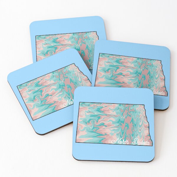 Item preview, Blue and Pink North Dakota designed and sold by EuropaPrints.