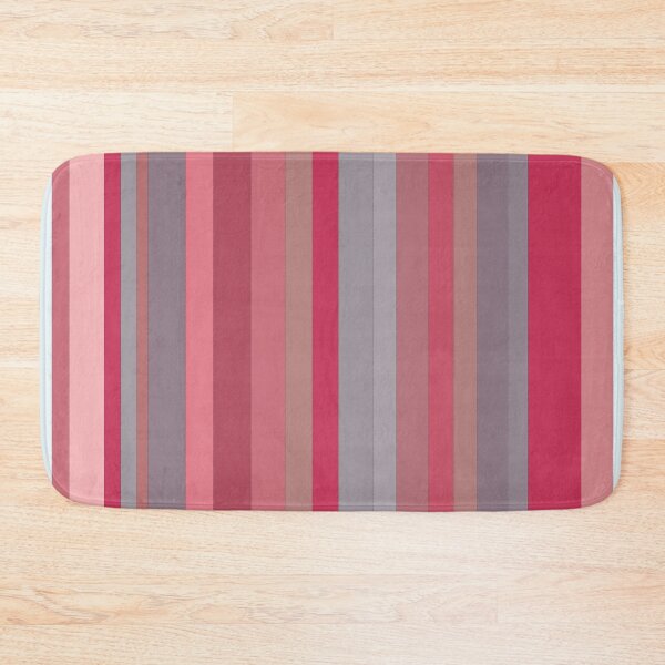 Item preview, Vertical Bayadere Stripes in coral red, mauve, and pruprle gray.  designed and sold by squishyrainbow.